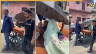 73-Year-Old Woman Taken to Bank on Handcart for Pension