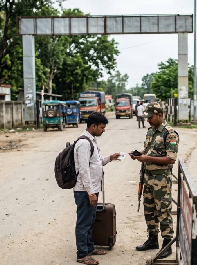 SSB के जवानों ने भी सख्ती बरती