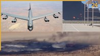 US Air Force B-52 Stratofortress bomber crash