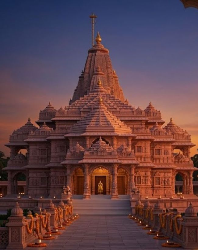 ज्यामितीय सिद्धांतों पर आधारित है मंदिर