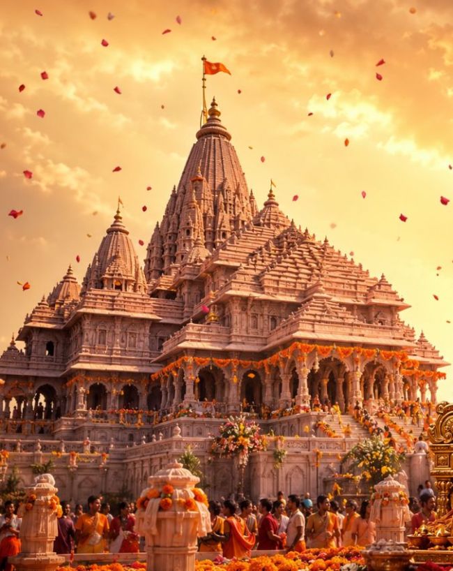 बिना लोहे के बना है राम मंदिर 