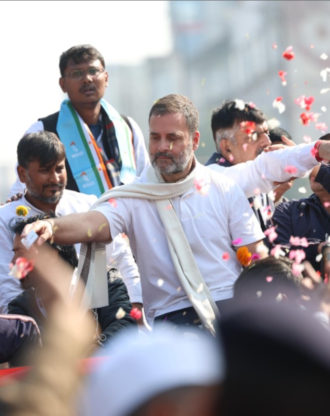 राहुल गांधी की भारत जोड़ो यात्रा