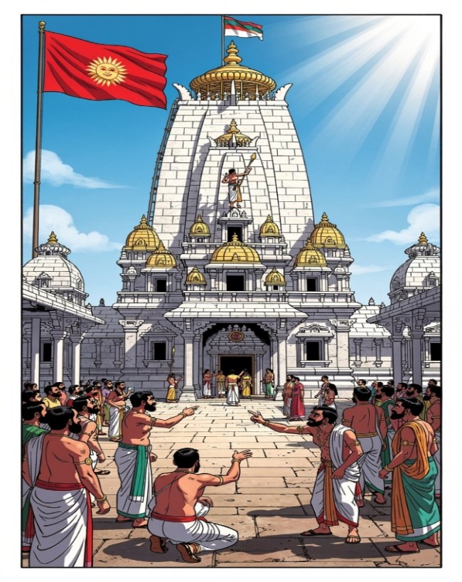 नहीं दिखती मुख्य शिखर की स्पष्ट छाया