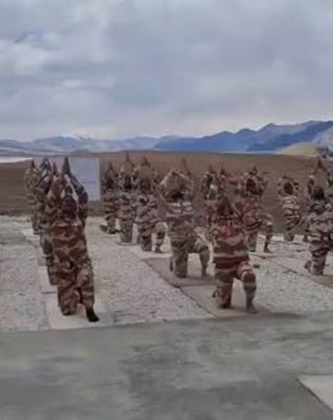 लद्दाख में जवानों ने दिखाया जोश