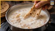 Boiling Milk and Roti peda Recipe