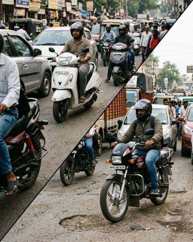 ट्रैफिक में किसे चलाना आसान?