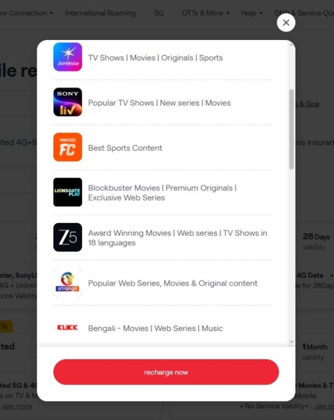 एक प्लान में मिलेंगे 20 OTT प्लेटफॉर्म्स