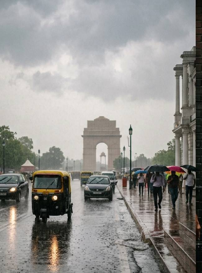 आज दिल्ली-NCR में बारिश की चेतावनी