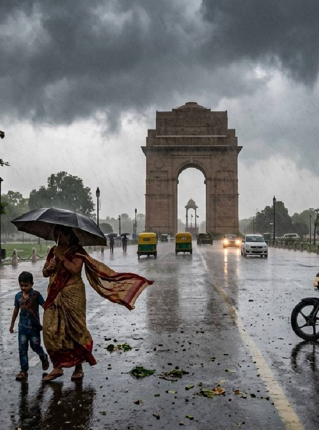 दिल्ली में 5 दिन बारिश का येलो अलर्ट