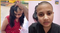 girl shaving her heads