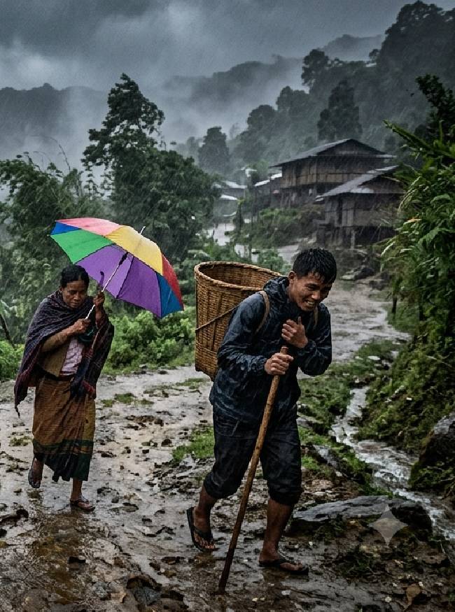 अगले 4 दिन पूर्वोत्तर में भारी बारिश की चेतावनी