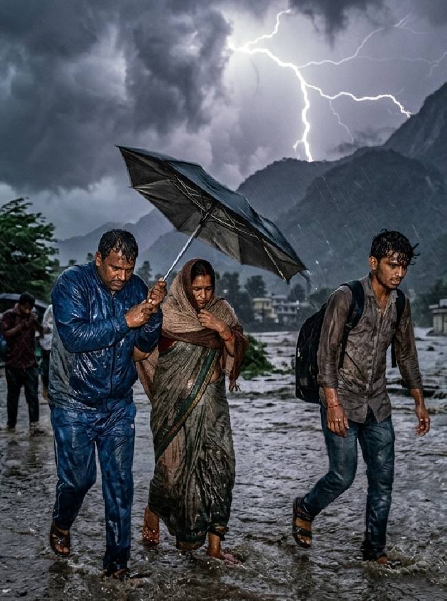 आज इन 12 राज्यों में बारिश-तूफान की चेतावनी