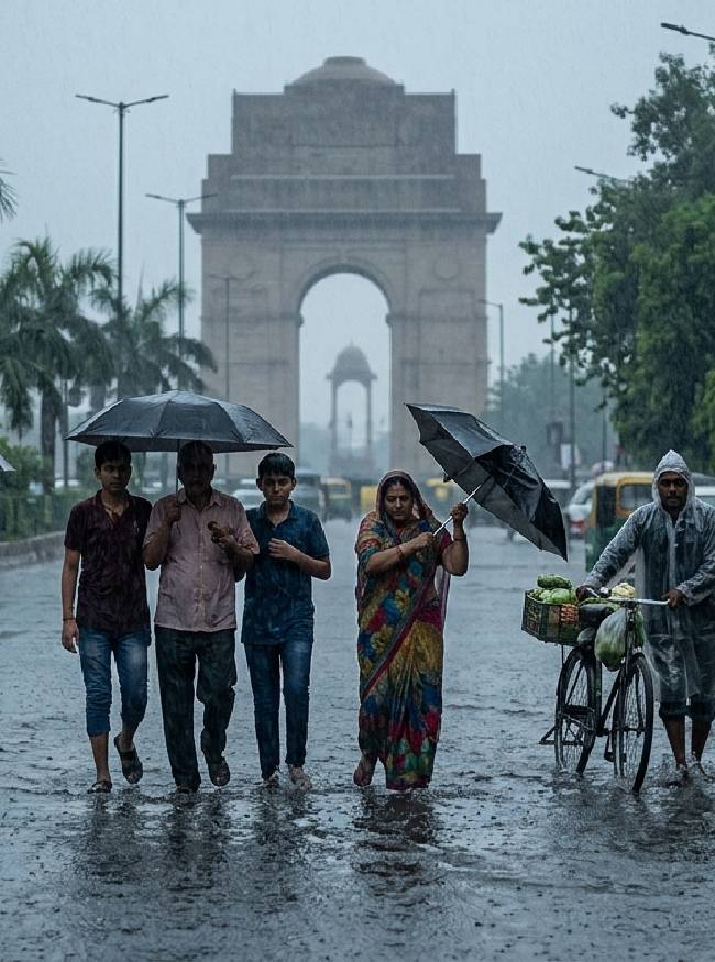 दिल्ली-NCR में आज बारिश होने की चेतावनी