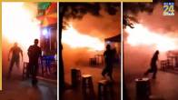 Night Pub Fire