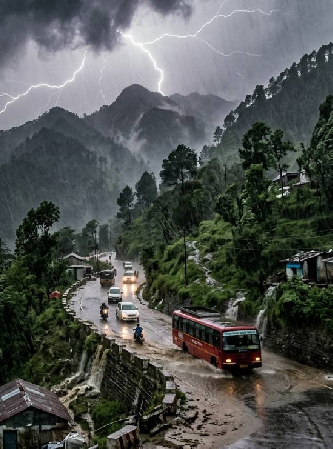 हिमाचल प्रदेश के शिमला में IMD की ओर से भारी बारिश का अलर्ट जारी