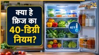 What is the 40-degree rule for refrigerators?