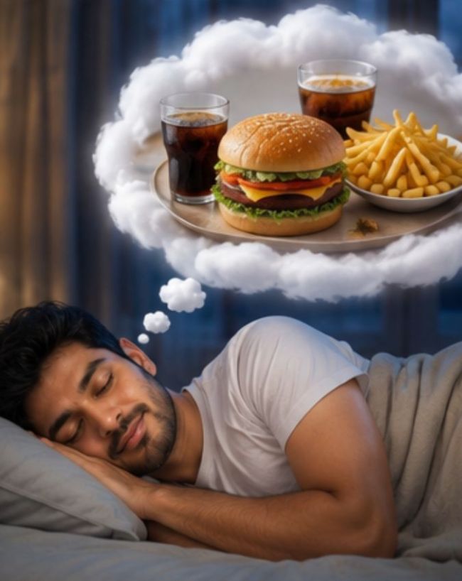 खुद को खाना खाते देखना