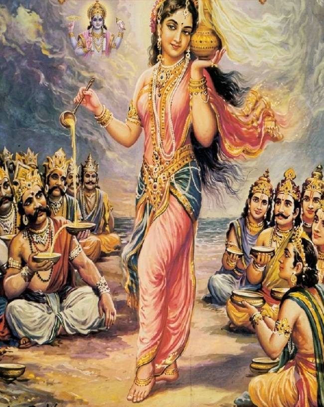 अमृत का संघर्ष और मोहिनी 