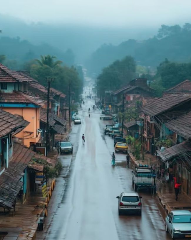घने ओक और रोडोडेंड्रॉन के जंगल 