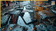 Phone Wet In Rain