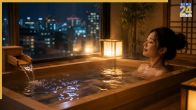 japan night bathing habits