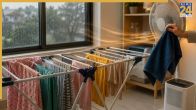 How to dry clothes during monsoon barish me kapde kaise sikhayein 